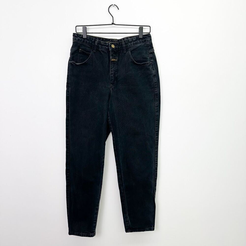 Marithe Francois Girbaud Women’s Vintage Black High Rise Rigid Tapered Leg Jean